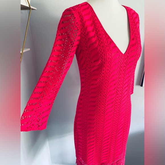 Lilly Pulitzer • Seminole Mini Dress • Crochet Zebra Lace • SZ XS • Retail $178 - Picture 6 of 14
